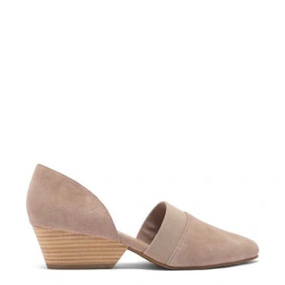 Eileen Fisher Hilly Wedge d'Orsay Pump Earth Tan Size 8.5 NWOB - Picture 1 of 6